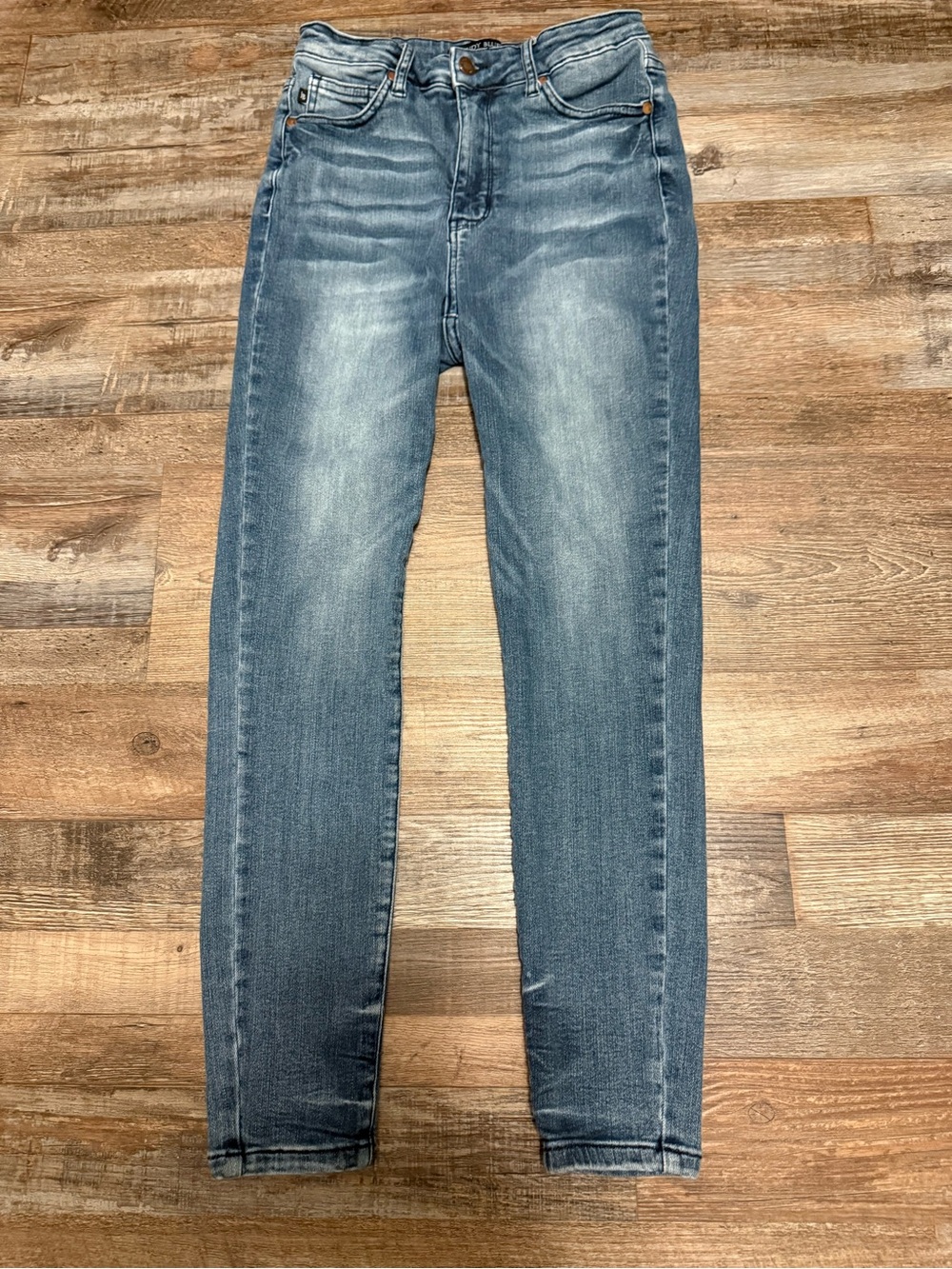 Judy Blue Washed Light Blue High-Rise Skinny Jeans EUC Size 28 / 7